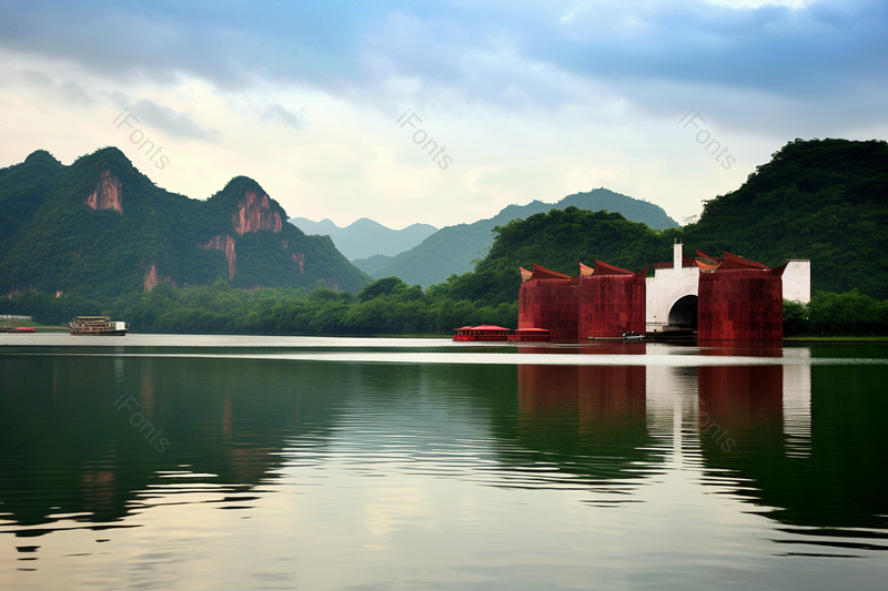 水乡新农村宁静致远的舒适环境摄影图,高清,摄影图,摄影图片,图片大全,摄影图免费下载